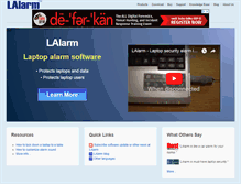 Tablet Screenshot of lalarm.com